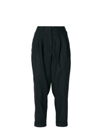 Pantaloni stretti in fondo grigio scuro di MM6 MAISON MARGIELA