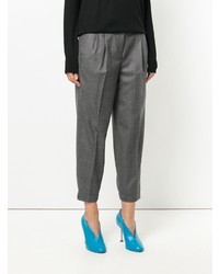 Pantaloni stretti in fondo grigio scuro di Incotex