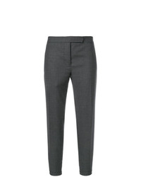 Pantaloni stretti in fondo grigio scuro di Thom Browne