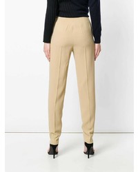 Pantaloni stretti in fondo marrone chiaro di Moschino Vintage