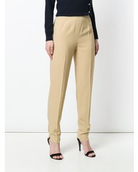 Pantaloni stretti in fondo marrone chiaro di Moschino Vintage