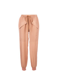 Pantaloni stretti in fondo marrone chiaro di See by Chloe