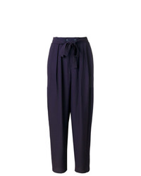 Pantaloni stretti in fondo melanzana scuro di Yves Saint Laurent Vintage