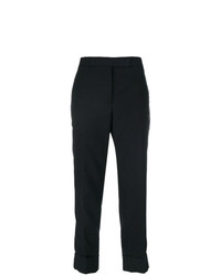 Pantaloni stretti in fondo neri di Thom Browne