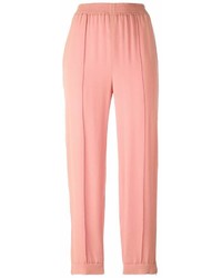 Pantaloni stretti in fondo rosa di Marni