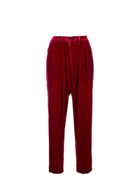 Pantaloni stretti in fondo rossi di Forte Forte