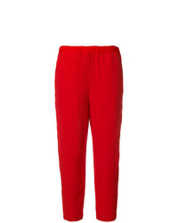 Pantaloni stretti in fondo rossi di Marni