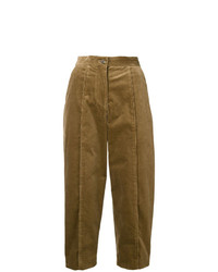 Pantaloni stretti in fondo senapi di Chalayan