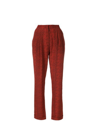 Pantaloni stretti in fondo stampati rossi di Philosophy di Lorenzo Serafini