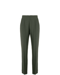 Pantaloni stretti in fondo verde oliva di Moschino Vintage