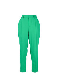 Pantaloni stretti in fondo verdi