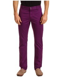 Pantaloni viola melanzana