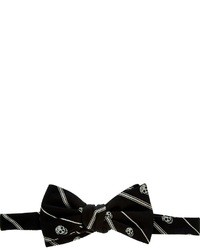 Papillon stampato nero di Alexander McQueen