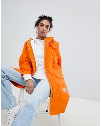 Parka di cotone arancione di Calvin Klein Jeans