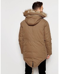 Parka marrone chiaro di Asos