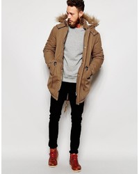 Parka marrone chiaro di Asos