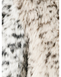 Pelliccia leopardata beige di Ulla Johnson