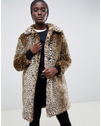 Pelliccia leopardata marrone chiaro di Parka London