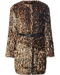 Pelliccia leopardata marrone di Nina Ricci