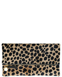 Pochette di pelliccia leopardata