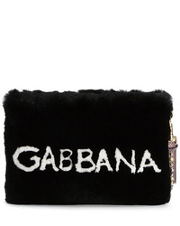Pochette di pelliccia nera di Dolce & Gabbana