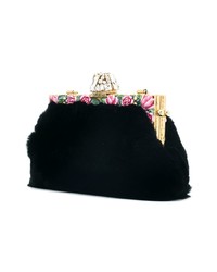 Pochette di pelliccia nera di Dolce & Gabbana