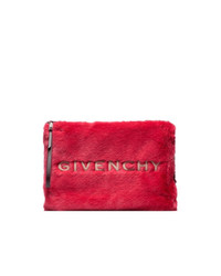 Pochette di pelliccia rossa di Givenchy