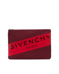Pochette di tela bordeaux di Givenchy