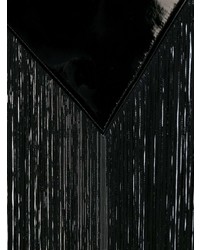 Pochette di tela con frange nera di MM6 MAISON MARGIELA