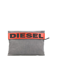 Pochette di tela grigia di Diesel