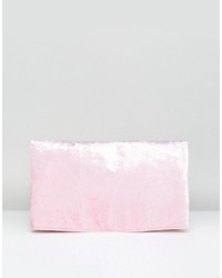 Pochette di velluto rosa di Asos
