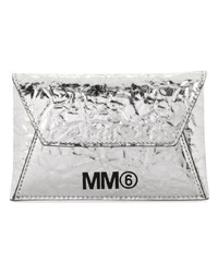 Pochette in pelle argento di MM6 MAISON MARGIELA