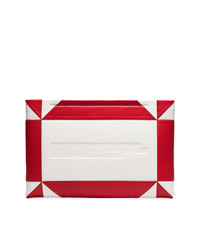 Pochette in pelle bianca e rossa di Calvin Klein 205W39nyc