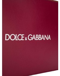 Pochette in pelle bordeaux di Dolce & Gabbana
