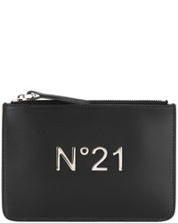 Pochette in pelle con borchie nera di No.21