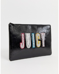 Pochette in pelle decorata nera di Juicy Couture
