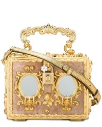 Pochette in pelle dorata di Dolce & Gabbana