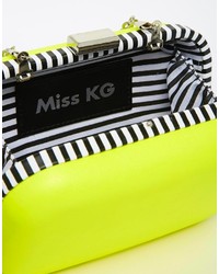 Pochette in pelle gialla di Miss KG