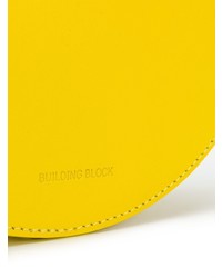 Pochette in pelle gialla di Building Block