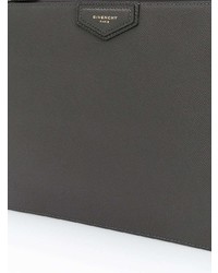 Pochette in pelle grigio scuro di Givenchy