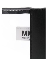 Pochette in pelle nera di MM6 MAISON MARGIELA