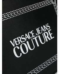 Pochette in pelle nera di Versace Jeans