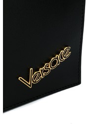 Pochette in pelle nera di Versace