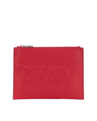 Pochette in pelle rossa di DKNY