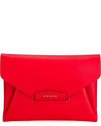 Pochette in pelle rossa di Givenchy