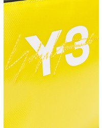 Pochette in pelle stampata gialla di Y-3