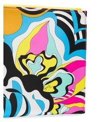 Pochette in pelle stampata multicolore di Emilio Pucci
