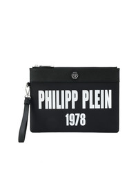 Pochette in pelle stampata nera di Philipp Plein