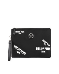 Pochette in pelle stampata nera di Philipp Plein