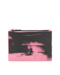 Pochette in pelle stampata rosa di Calvin Klein 205W39nyc